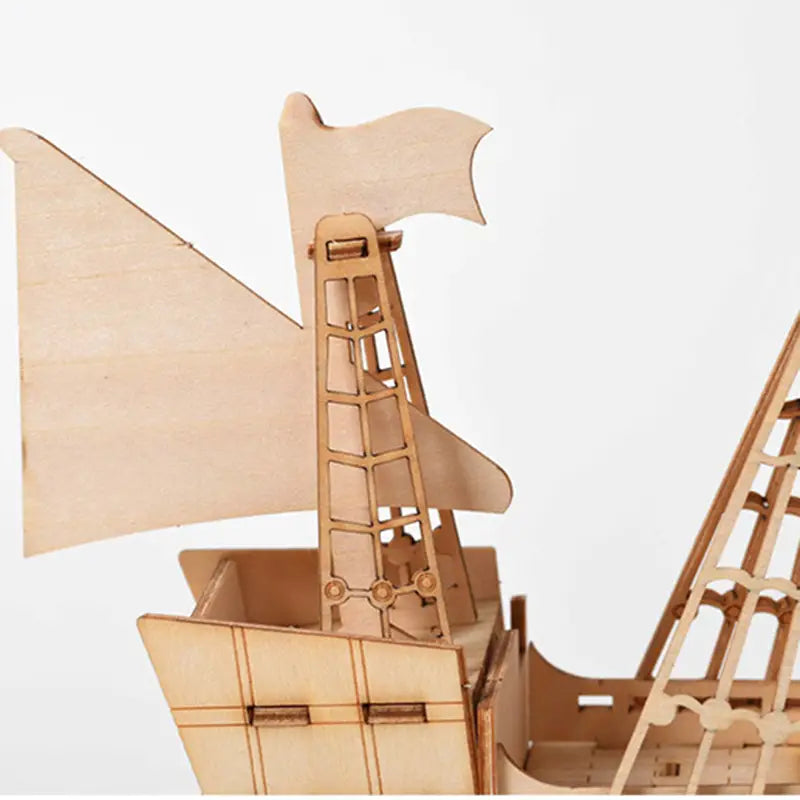 Modelo para Armar de Velero de Madera en 3D para Adultos