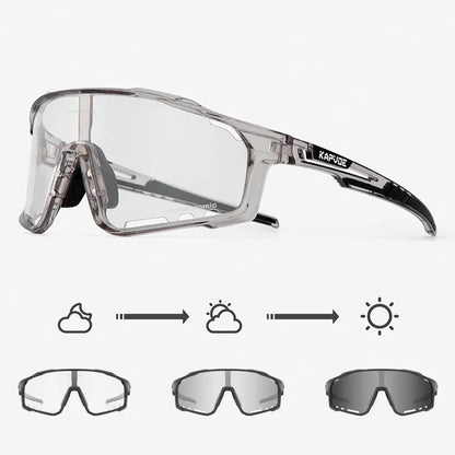 Gafas de Ciclismo fotocromaticas KAPVOE Protección UV 100%