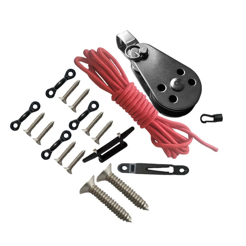 Set de Almacenamiento de Cuerda de Anclaje para Barco de Pesca en Kayak al Aire Libre