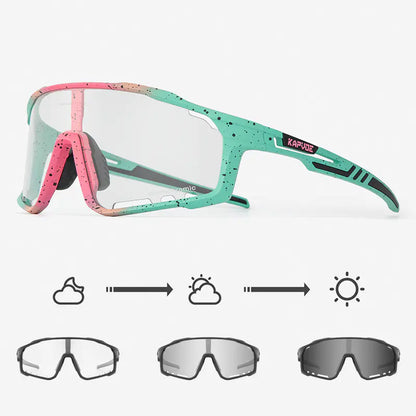 Gafas de Ciclismo fotocromaticas KAPVOE Protección UV 100%