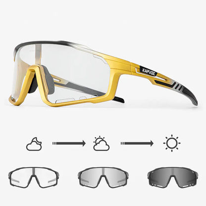 Gafas de Ciclismo fotocromaticas KAPVOE Protección UV 100%