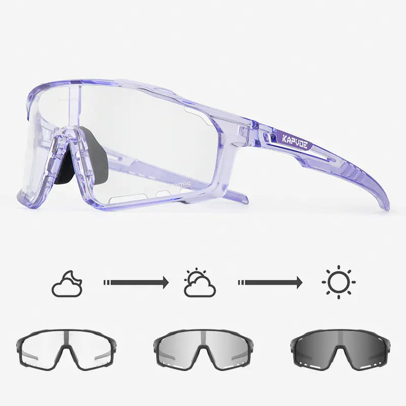 Gafas de Ciclismo fotocromaticas KAPVOE Protección UV 100%