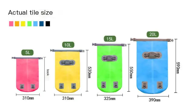 Bolsa seca morral PVC Impermeable