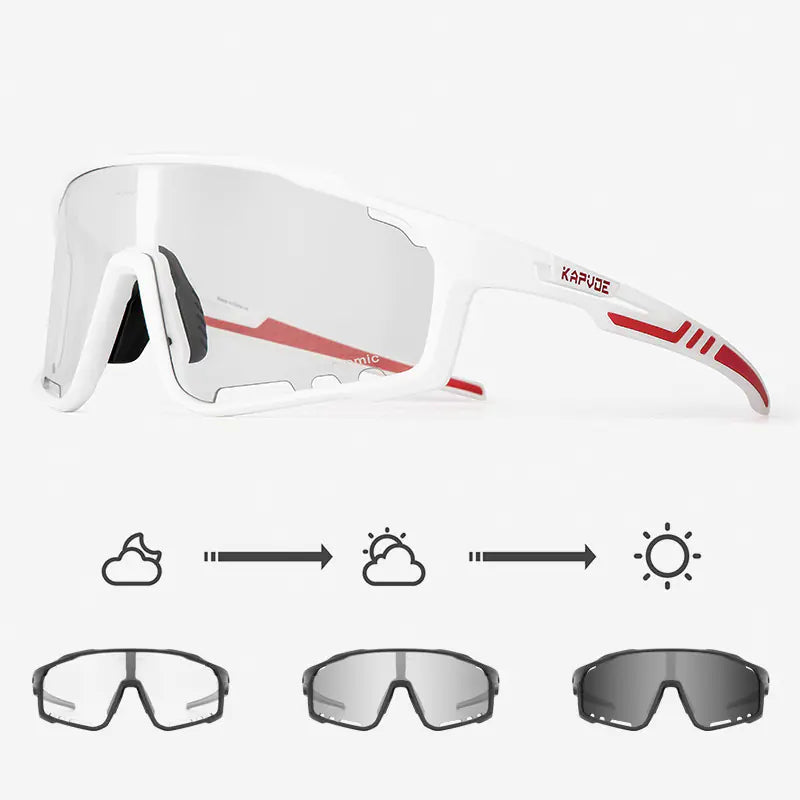 Gafas de Ciclismo fotocromaticas KAPVOE Protección UV 100%