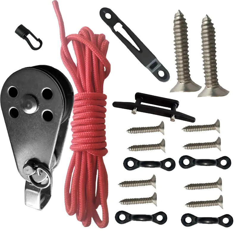 Set de Almacenamiento de Cuerda de Anclaje para Barco de Pesca en Kayak al Aire Libre