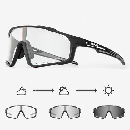 Gafas de Ciclismo fotocromaticas KAPVOE Protección UV 100%