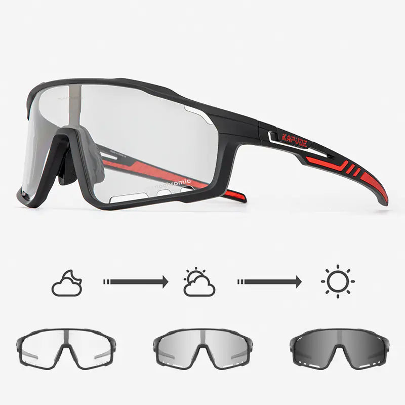 Gafas de Ciclismo fotocromaticas KAPVOE Protección UV 100%
